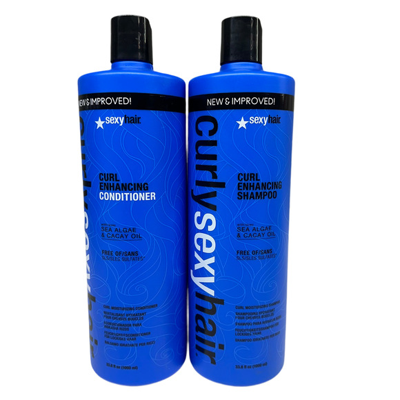 Sexy Hair Curly Enhancing Shampoo & Conditioner 33.8 oz (2-Pack) – New - Picture 1 of 3